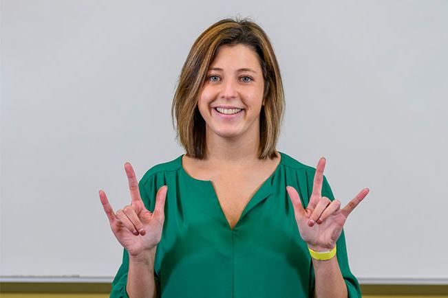 American Sign Language instructor Shannon J.